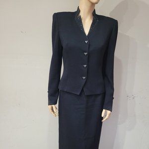 ST JOHN Evening by Marie Gray Size 8 Skirt Suit